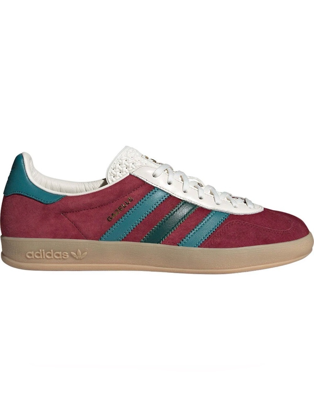 Adidas Gazelle Indoor Collegiate Burgundy/Arctc Fusion/Collegiate Green Size 7.5